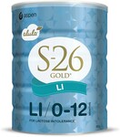 S-26 Gold LI (Lactose Intolerance) Baby Formula 900g - $6.60 (Save $15.40) + Delivery ($0 C&C) @ BIG W