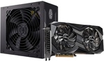 ASRock AMD Radeon RX 6700 XT Challenger D 12GB GPU & Cooler Master MWE White 550W 80+ PSU $999 Delivered @ PCByte