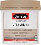 Swisse Ultiboost Vitamin D 400 Capsules $14.99 ($13.49 S&S) + Delivery (Free with Prime / $39 Spend) @ Amazon AU