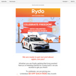 $5 off Per Ride (Unlimited Redemptions) @ Rydo Taxis