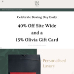 40% off Sitewide (Personalised Leather Accessories) + Receive Store Credit Worth 15% of Your Order & Free Delivery @ Olivia&Co