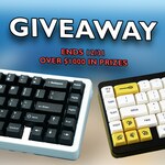 Win 1 of 7 Custom Mechanical Keyboard/Accessories (Keyboard, Deskmat, Keycaps, etc.) Worth Over $1000 from Hipyo