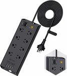 HEYMIX Powerboard Powerstrip 8 Outlets with 4 USB Charging Ports (Max 24W) $35.99 Delivered @ HEYMIX Amazon AU