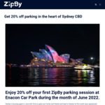 [NSW] 20% off Your First Parking Session at Enacon Cathedral Street Parking @ Zipby Contactless Parking App