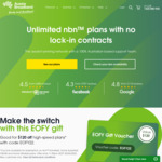 $10/Month off nbn 50/20 Plans for 6 Months: Unlimited $69, 500GB $65, 100GB $60 (New Customers Only) @ Aussie Broadband
