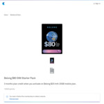 Belong $80 SIM Starter Pack 5,000 Points Delivered @ Telstra Plus