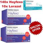 140x Telfast Generic Hayfexo + 10x Claratyne Generic Lorazol $27.98 Delivered @ PharmacySavings