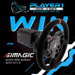 Win a Simagic Alpha Mini 10Nm Direct Drive wheel base and GT1-R Wheel valued at $1,798 from Player1 Sim Gear