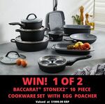 Win 1 of 2 Baccarat Stonex2 10 Piece Cookware Sets with Egg Poacher Worth $1999.99 Each from Robins Kitchen