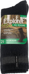 Explorer All Seasons Crew Socks 10 Pairs for $40 (RRP $108) or 20 for $75.85 (RRP $216) Delivered @ Zasel