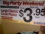 $3.95 pizzas on 8th & 9th November - Dominos