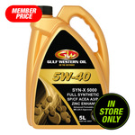 Gulf Western Syn-X 5000 5W-40 Full Synthetic Motor Oil 5L $29.99 (Members Price) C&C & in-Store Only @ Autobarn