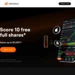 Sign up, Deposit $5000 & Receive 15 Free Shares (from A$7ea to A$419ea) @ Moomoo
