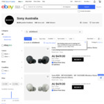 [Afterpay] Sony WF1000XM5B Wireless Noise Cancelling Earbuds (Black or Silver) $356.15 Delivered @ Sony eBay