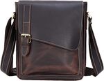 [Prime] Tiding Leather Small Shoulder Bag Dark Brown/ Dark Brown-A $99, Dark Brown-C $69 Delivered @ Tidingbag Amazon AU