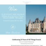 Win a Trip to Château De La Carrière from Blue Illusion