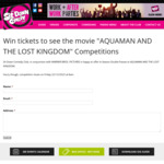 Win Tickets to See The Movie Aquaman and The Lost Kingdom from Sit down Comedy