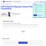 Win an OPPO Find N2 Flip Plus a Konec Plan from Student Edge