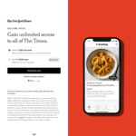 New York Times - All Access A$20 for The First Year - Including The Athletic, Wirecutter, Games, Cooking and News