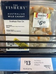 [VIC, Short Dated] 50% off The Fishery Australian Wild Caught Scallops Roe On 200g $6.50 (BB 8/3/2024) @ Coles Local Camberwell