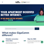 1 Month + Installation Free FTTB Broadband (Select Apartments, New Customers Only, $250 Contract Termination Fee) @ GigaComm