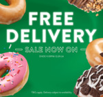 Free Delivery (Excludes SA) @ Krispy Kreme