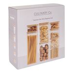 Culinary Co Cannister Bamboo Lid 8-Piece Set Clear $20 (Club Price) + Delivery ($0 C&C/ in-Store/ $120 Order) @ Spotlight