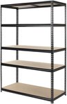 Pinnacle 1830x1200x540mm Gloss Black 5-Tier Adjustable Shelving Unit $107 + Delivery ($0 C&C/ in-Store) @ Bunnings