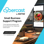 Purchase a 12-Month Cybercast CMS Licence $400 (ex-GST), Get a Free Cybercast Digital Signage - Eligible Businesses Only @ SONIQ