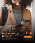 $2 Credit when Paying with Mastercard via Click to Pay (Redeemable 4 Times) @ Hey You