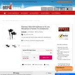 OzBargain Exclusive Brainwavz Beta Earphone W/WO Mic USD $12.50 / Tri Pack $28 Free Ship/Fedex