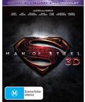 Man of Steel 3D Blu-Ray $7