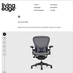 Herman Miller Aeron Chair 990 Living Edge Was 1 150 Ozbargain