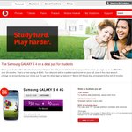 [Student] Vodafone Samsung GALAXY S4 4G $50 Plan + $0 Handset for 24 Months Contract
