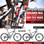 Jonny Sprockets 27.5" Bikes, Jamis Dakar XTC Team Carbon $4299, Pro Alloy $3299. Free Shipping!