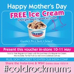 Free Ice Cream When You Buy a Regular Ice Cream at Cold Rock Ice Creamery on 10-11th of May