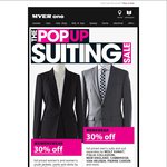 Myer One 30% off Suit Sale, Business Shirts Buy 2 Get 1 Free