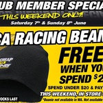 "FREE" SCA Racing Beanie When You Spend $20 at Super Cheap Auto