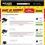 15% off Gaming Consoles @ DSE / PS4 $465.80 / XBox One $424.15 / PS3 500GB $322.15