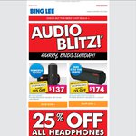 Bing Lee Audio Blitz Code - $25 off Selected Audio