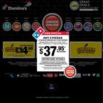 Domino's: 3 Traditional Pizzas + Garlic Bread + 1.25l coke pick up $22.95