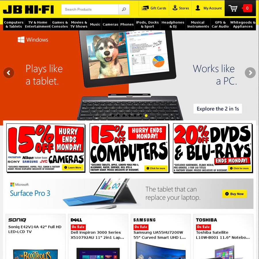 15 Off Computers And Cameras At Jb Hi Fi Ozbargain