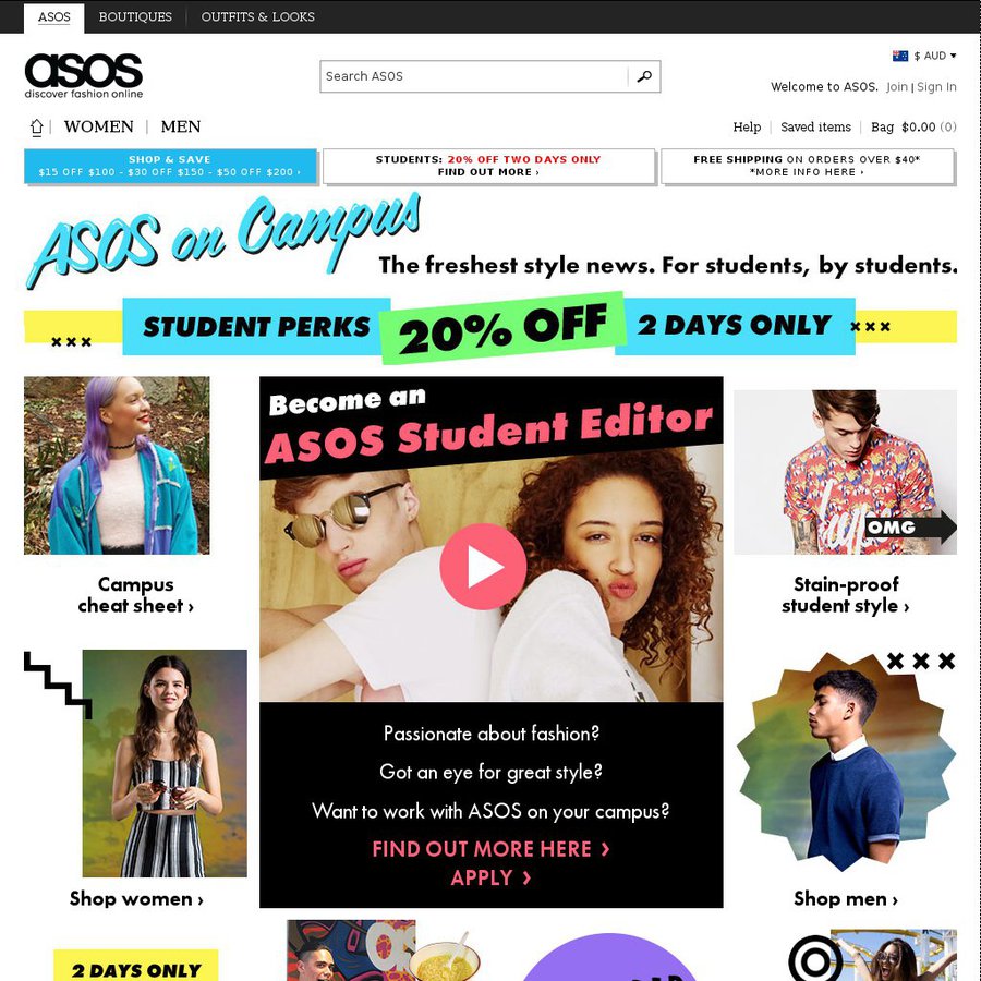 unidays asos australia