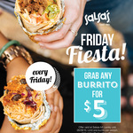 Salsa's Mount Lawley WA $5 Burritos Every Friday