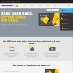 $250 Cash Back with a New CommonWealth Bank Low Rate Credit Card