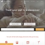 $20 off at PetSleepover - Pet Care Services (Pet Sitting, Hosting, Daycare & More)