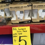 Click 2x 9w LED Lightbulb Edison Screw 806 Lumen $5 at Bunnings Warehouse Scoresby [VIC]