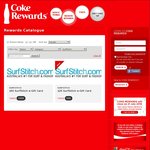 Coke Rewards SurfStitch E-Gift Cards $50 for 1000 Tokens, $25 for 500 Tokens