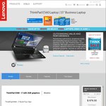 Lenovo ThinkPad E560 i7-6500u, 16GB RAM, FHD 15.6", 2GB VRAM, 1TB HDD $868 Shipped @ Lenovo Store