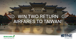 Win 2x Return Airfares to Taiwan from Brisbane Airport/Eva Air